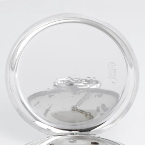 Extremely Rare Patek Philippe Heavy Hunter Case 18K White Gold Pocket Watch Ref 980G