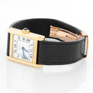 Cartier Tank 18K Yellow Gold Men's Watch