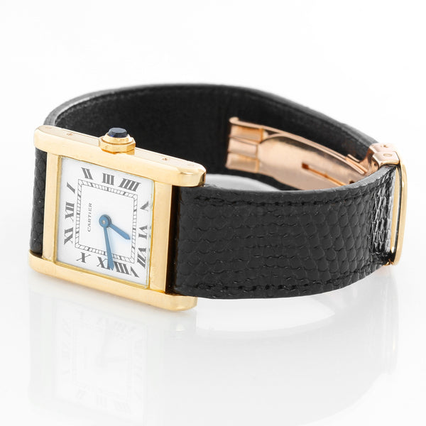 Cartier Tank 18K Yellow Gold Men's Watch