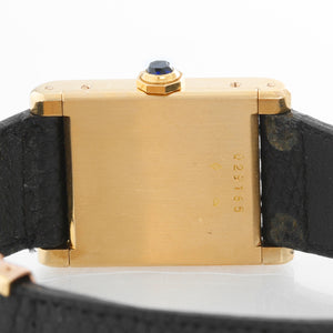 Cartier Tank 18K Yellow Gold Men's Watch