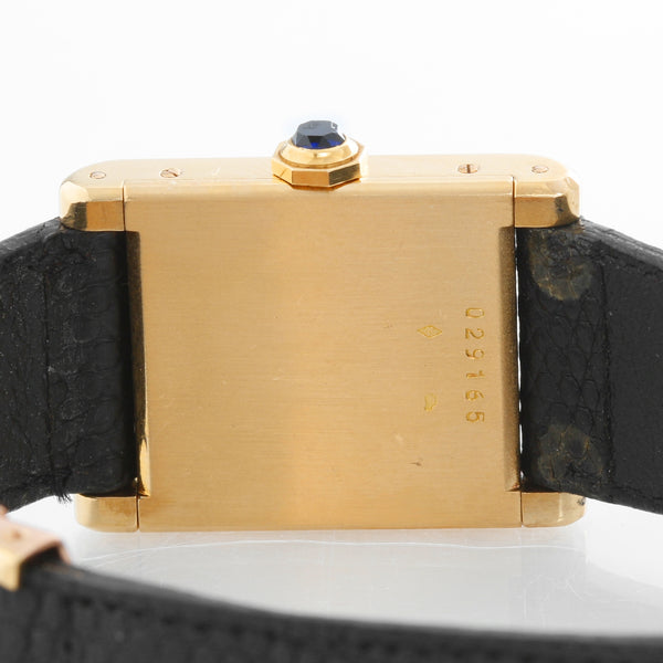 Cartier Tank 18K Yellow Gold Men's Watch