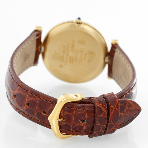 Must de Cartier Gold Vermeil Plaque Men's or Ladies Watch