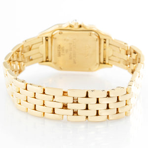 Cartier Panther Ladies 18k Yellow Gold Diamond Watch