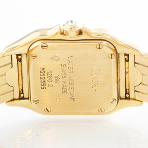 Cartier Panther Ladies 18k Yellow Gold Diamond Watch