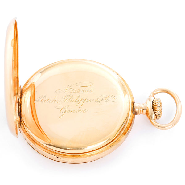Patek Philippe 18K Yellow Gold Hinge Pocket Watch