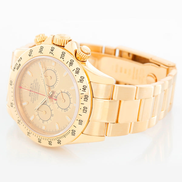 Rolex 18k Yellow Gold Cosmograph Daytona Men's Watch 116528 Gold Dial