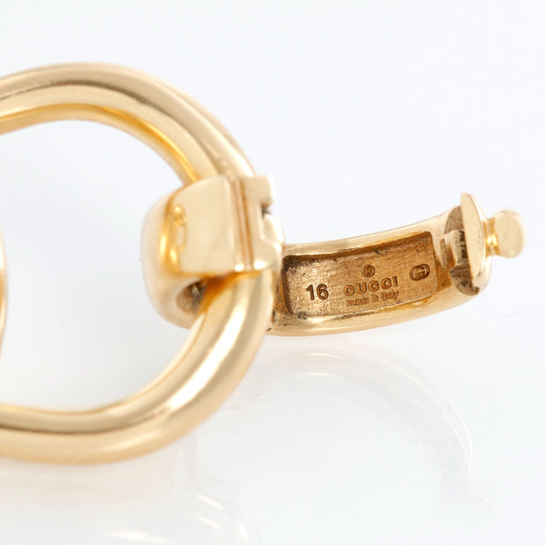 Gucci 18K Yellow Gold Horsebit Large Link Bracelet