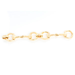 Gucci 18K Yellow Gold Horsebit Large Link Bracelet