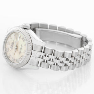 Ladies Rolex Datejust Watch 179174 Factory Mother-Of-Pearl Dial