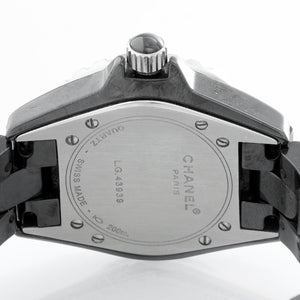 Chanel J12 Black Ceramic 33MM  Diamond Watch H0949