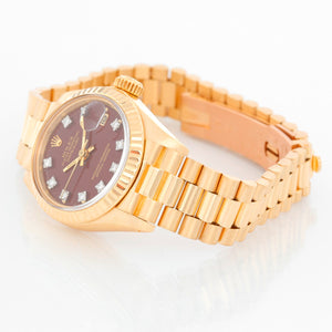 Rolex Ladies President 18k Yellow Gold Watch 6917