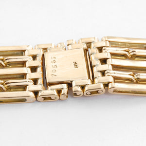 Vintage 14K Yellow Gold Art Deco Wristwatch Band