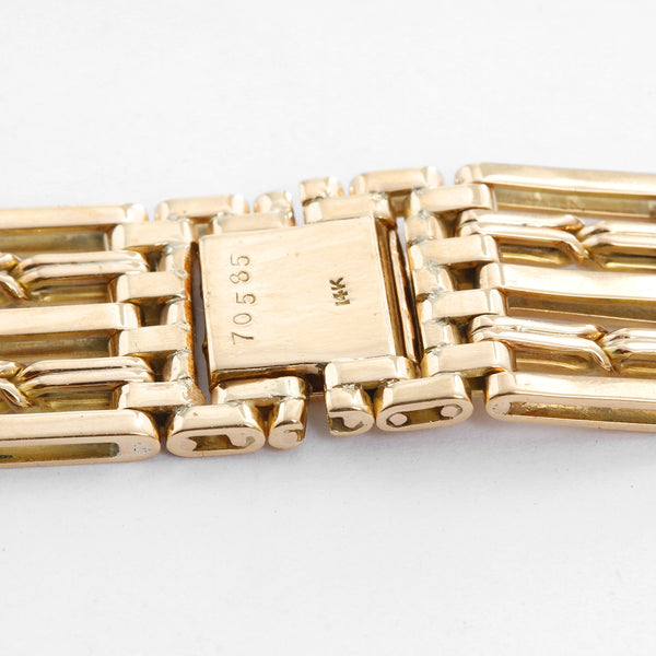 Vintage 14K Yellow Gold Art Deco Wristwatch Band
