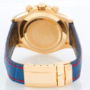 Rolex 18k Yellow Gold Cosmograph Daytona Men's Watch 116518 Blue Dial