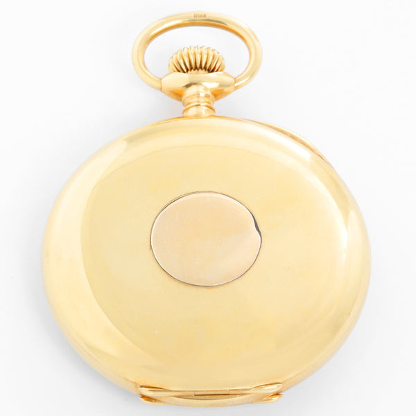 Oversize Vintage Patek Philippe 18k Yellow Gold Open Face Pocket Watch – Image 2