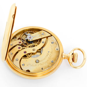 Oversize Vintage Patek Philippe 18k Yellow Gold Open Face Pocket Watch – Image 6