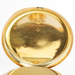 Oversize Vintage Patek Philippe 18k Yellow Gold Open Face Pocket Watch – Image 5
