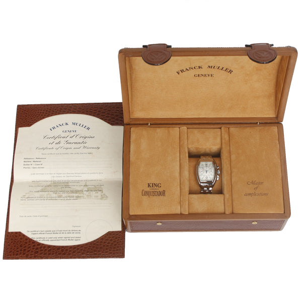 Franck Muller King Conquistador Men's Chronograph Stainless Steel Watch