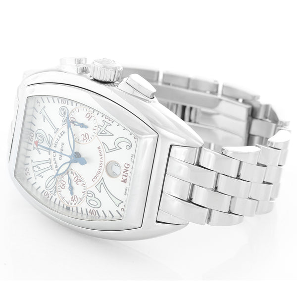 Franck Muller King Conquistador Men's Chronograph Stainless Steel Watch