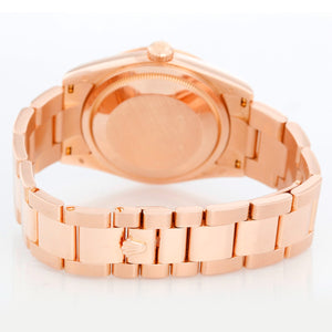 Rolex President Day-Date Men's 18k Rose Gold Watch 118205 Black dial