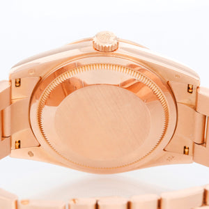 Rolex President Day-Date Men's 18k Rose Gold Watch 118205 Black dial