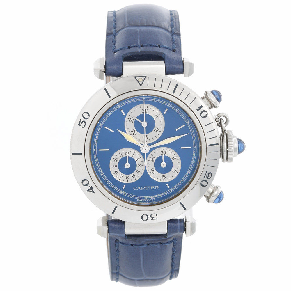 Pasha de Cartier Stainless Steel 42mm Men's Automatic Winding Watch W31072M7