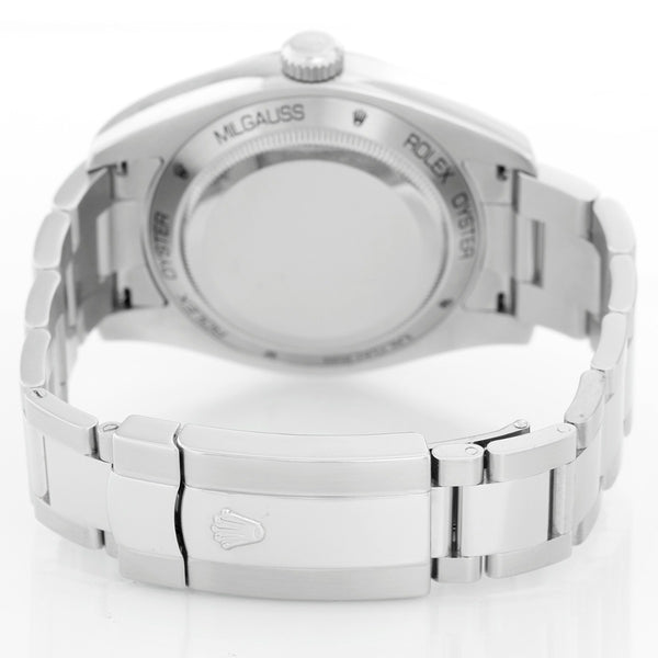 Rolex Milgauss Stainless Steel Men's Watch White Dial 116400