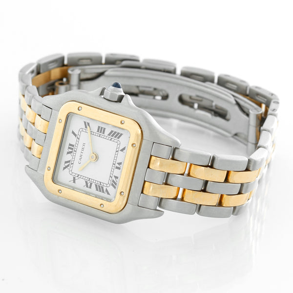 Cartier Panther Ladies 2-Tone 2-Row Steel & Gold Watch W25029B6