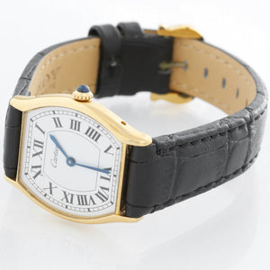 Cartier Tonneau Yellow Gold Ladies Watch