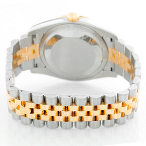 Rolex 2-Tone Turnograph Men's Steel & Gold Watch Slate Dial 116263