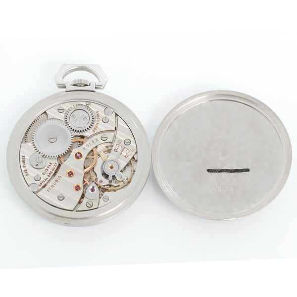 Rolex Stainless Steel  Pocket Watch Ref 3002