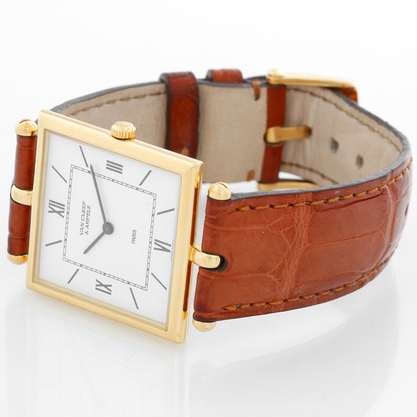 Van Cleef & Arpels Quartz Yellow Gold Oversize Ladies Watch