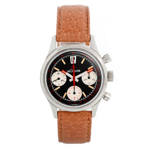 Vintage Jaeger-LeCoultre Chronograph Black Dial Men's Watch