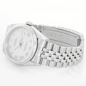 Men's Rolex Datejust Watch 16234 Gray Roman Dial