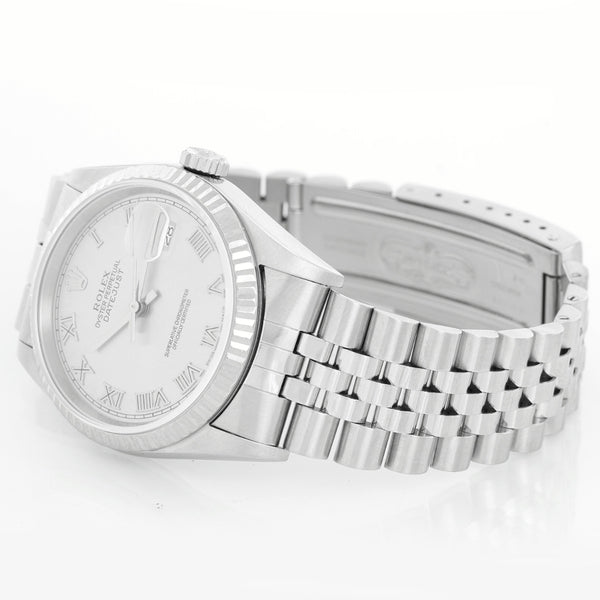 Men's Rolex Datejust Watch 16234 Gray Roman Dial