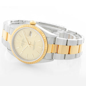 Rolex 2-Tone Steel Gold 34mm Date Men's/Ladies Watch 15223
