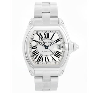 Cartier Roadster GMT Stainless Steel Men's Watch Ref 2722
