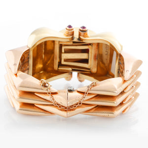 Extremely Unique Harman Multicolor Gold Retro Cuff  Ladies Watch