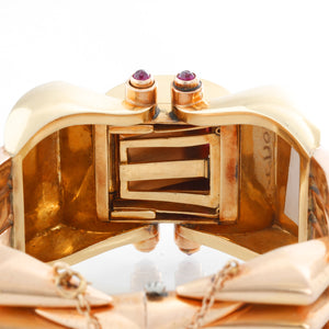 Extremely Unique Harman Multicolor Gold Retro Cuff  Ladies Watch