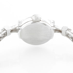 Ladies Vintage Hamilton 14k White Gold & Diamond Watch