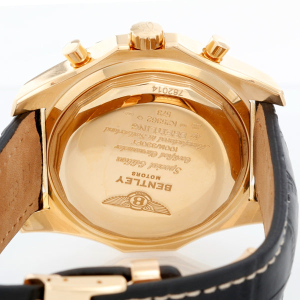 Breitling Bentley Men's 18k Yellow Gold Chronograph Watch K25362