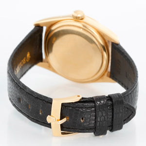 Rolex Day-Date Men's President Watch 18k Gold Blue Diamond Dial 18038