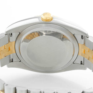 Rolex Datejust 2-Tone Men's Watch Silver Diamond Dial 116233
