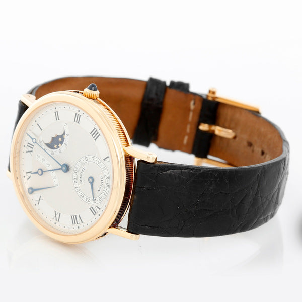Breguet Classique Moonphase Power Reserve 18k Yellow Gold Men's Watch 3130