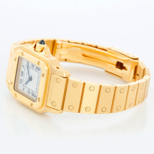 Cartier Santos Ladies 18k Yellow Gold Watch