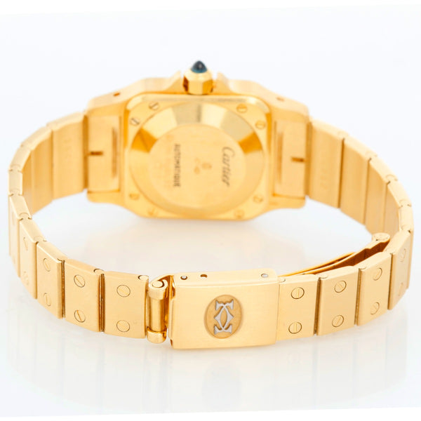 Cartier Santos Ladies 18k Yellow Gold Watch