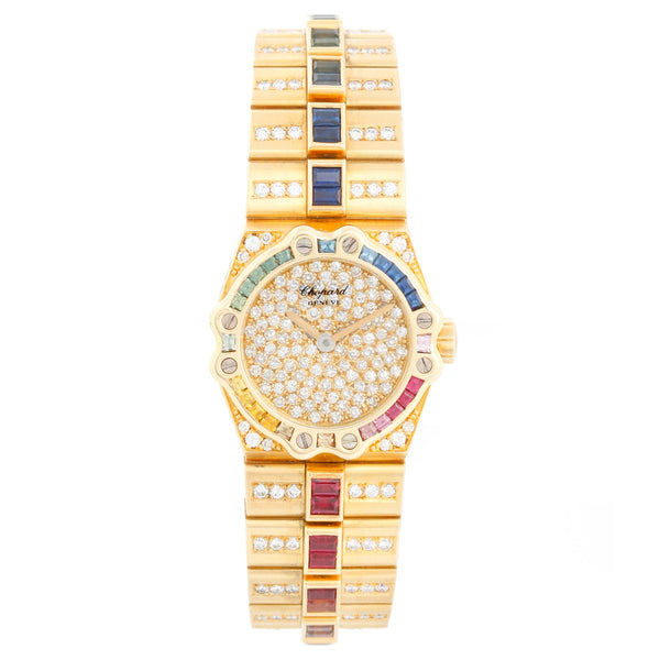 Chopard St. Moritz 18k Yellow Gold Diamond Ladies Watch 25/4334 24