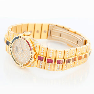Chopard St. Moritz 18k Yellow Gold Diamond Ladies Watch 25/4334 24