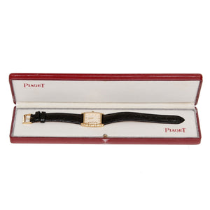 Piaget Tanagra Men's 18k Yellow Gold Quartz Watch 17061