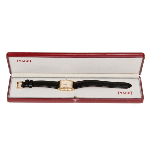 Piaget Tanagra Men's 18k Yellow Gold Quartz Watch 17061